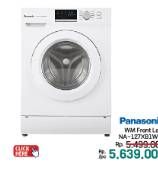 Promo Harga Panasonic NA-127XB1WNE | Washing Machine Front Load 7kg  - LotteMart