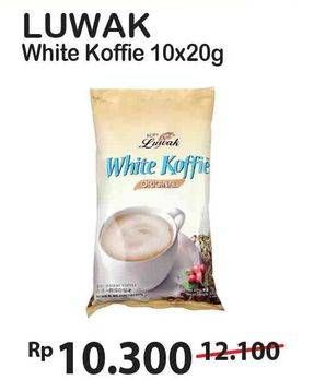 Promo Harga Luwak White Koffie Original 10 sachet - Alfamart