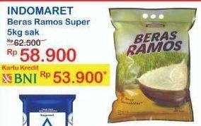 Promo Harga Indomaret Beras Ramos Super 5 kg - Indomaret