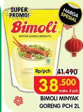 Promo Harga Bimoli Minyak Goreng 2000 ml - Superindo