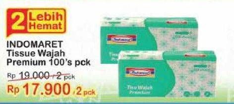 Promo Harga INDOMARET Facial Tissue Premium 100 pcs - Indomaret