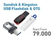 Promo Harga KINGSTON Flashdisk/SANDISK USB Flashdisk & OTG  - Electronic City