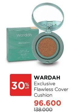 Promo Harga WARDAH Exclusive Flawless Cover Cushion  - Watsons