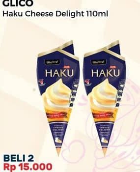 Promo Harga Glico Haku Tokyo Cheese Delight 110 ml - Alfamart
