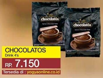 Promo Harga Chocolatos Chocolate Bubuk per 4 sachet 20 gr - Yogya