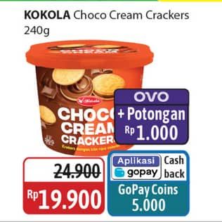Promo Harga Kokola Cream Crackers Choco 240 gr - Alfamidi
