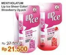 Promo Harga LIP ICE Sheer Color Natural, Strawberry 2 gr - Indomaret