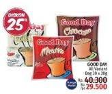 Promo Harga Good Day Instant Coffee 3 in 1 All Variants 30 pcs - LotteMart