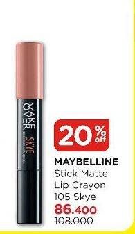 Promo Harga Make Over Color Stick Matte Crayon 105 Skye  - Watsons