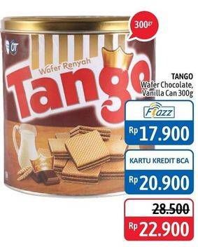 Promo Harga TANGO Wafer Chocolate, Vanilla 300 gr - Alfamidi