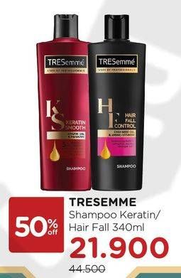 Promo Harga TRESEMME Shampoo Keratin, Anti Hair Fall 340 ml - Watsons