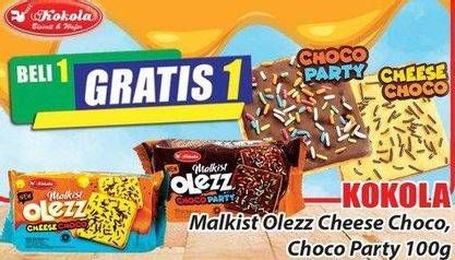 Promo Harga KOKOLA Malkist Olezz Cheese Choco, Choco Party 100 gr - Hari Hari