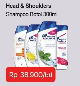Promo Harga HEAD & SHOULDERS Shampoo 300 ml - Carrefour