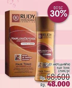 Promo Harga RUDY HADISUWARNO Hair Tonic 225 ml - LotteMart