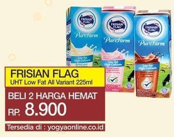 Promo Harga FRISIAN FLAG Susu UHT Purefarm All Variants per 2 box 225 ml - Yogya