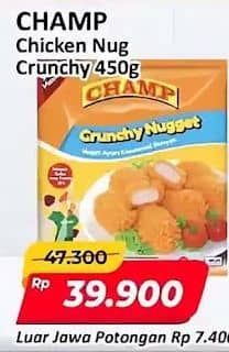 Promo Harga Champ Nugget Crunchy Nugget 450 gr - Alfamart