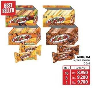 Promo Harga Momogi Regular Snack All Variants 20 pcs - Lotte Grosir