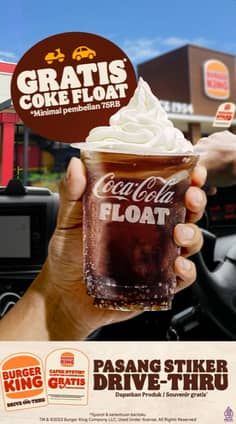 Promo Harga Gratis Coke Float  - Burger King