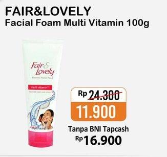 Promo Harga GLOW & LOVELY (FAIR & LOVELY) Multivitamin Facial Foam 100 gr - Alfamart