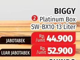 Promo Harga BIGGY Container Box SW-BX10 13 ltr - Lotte Grosir