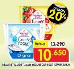 Promo Harga HEAVENLY BLUSH Tummy Yoghurt Bar All Variants 80 gr - Superindo