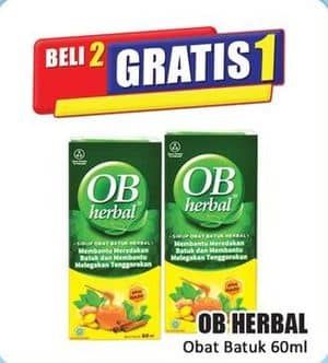 Promo Harga Ob Herbal Sirup Obat Batuk 60 ml - Hari Hari