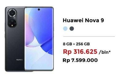 Promo Harga HUAWEI Nova 9 Smartphone 8 GB + 256 GB  - Erafone