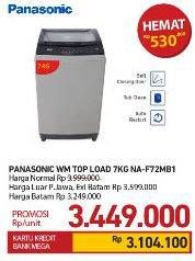 Promo Harga PANASONIC NA-F72MB1 Washing Machine 7000 gr - Carrefour