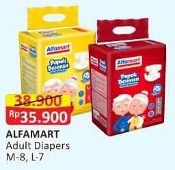 Promo Harga Alfamart Adult Diapers L7, L8 7 pcs - Alfamart
