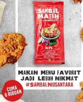 Promo Harga KFC Sambal Nusantara Matah, Korek  - KFC