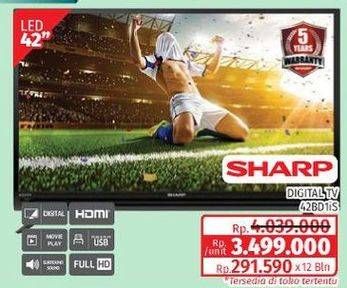 Promo Harga SHARP 2T-C42BD1i | LED TV 42"  - Lotte Grosir