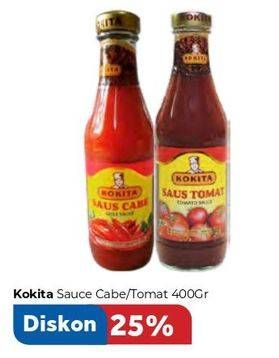 Promo Harga KOKITA Saus Cabe, Tomat 400 gr - Carrefour