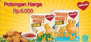 Promo Harga Belfoods Nugget Chicken Nugget 500 gr - Hypermart