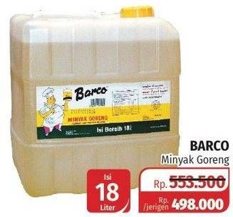 Promo Harga BARCO Minyak Goreng Kelapa 18000 ml - Lotte Grosir