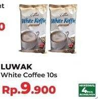 Promo Harga Luwak White Koffie Original per 10 sachet 20 gr - Yogya