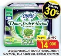 Promo Harga Charm Daun Sirih + Herbal Wing 29cm, Wing 23cm 11 pcs - Superindo