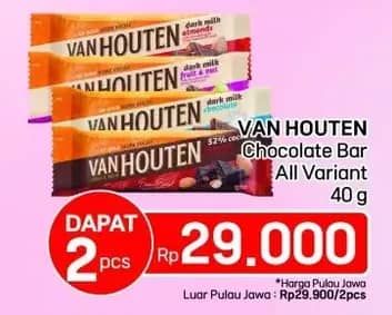 Promo Harga Van Houten Chocolate All Variants 40 gr - LotteMart