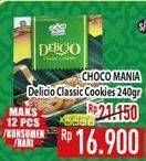 Promo Harga Choco Mania Choco Mania Delicio Classic Cookies 240 gr - Hypermart
