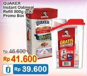 Promo Harga Quaker Oatmeal Original 800 gr - Indomaret