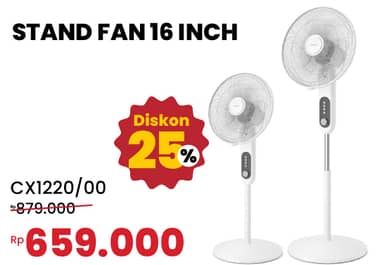 Promo Harga Philips CX1220/00 Stand Fan  - COURTS