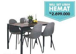 Promo Harga Dining Set Hazel  - Carrefour