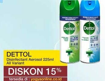 Promo Harga DETTOL Disinfectant Spray All Variants 225 ml - Yogya