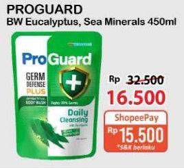 Promo Harga Proguard Body Wash Daily Cleansing, Daily Refreshing 450 ml - Alfamart