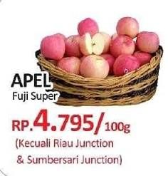 Promo Harga Apel Fuji Super per 100 gr - Yogya