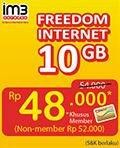 Promo Harga IM3 OOREDOO Paket Internet Freedom Internet 10GB  - Alfamidi