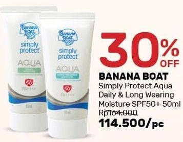 Promo Harga BANANA BOAT Simply Protect Aqua Daily Moisture, Long Wearing  - Guardian