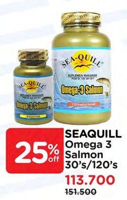 Promo Harga Sea Quill Omega 3 Salmon 30 pcs - Watsons