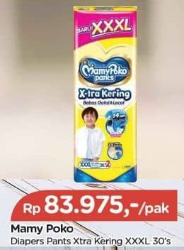 Promo Harga Mamy Poko Pants Xtra Kering XXXL30 30 pcs - TIP TOP