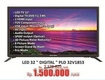 Promo Harga Polytron PLD 32V1853 Digital LED TV  - Hari Hari