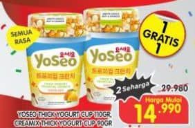 Promo Harga YOSEO Creamix Thick Yogurt All Variants 90 gr - Superindo